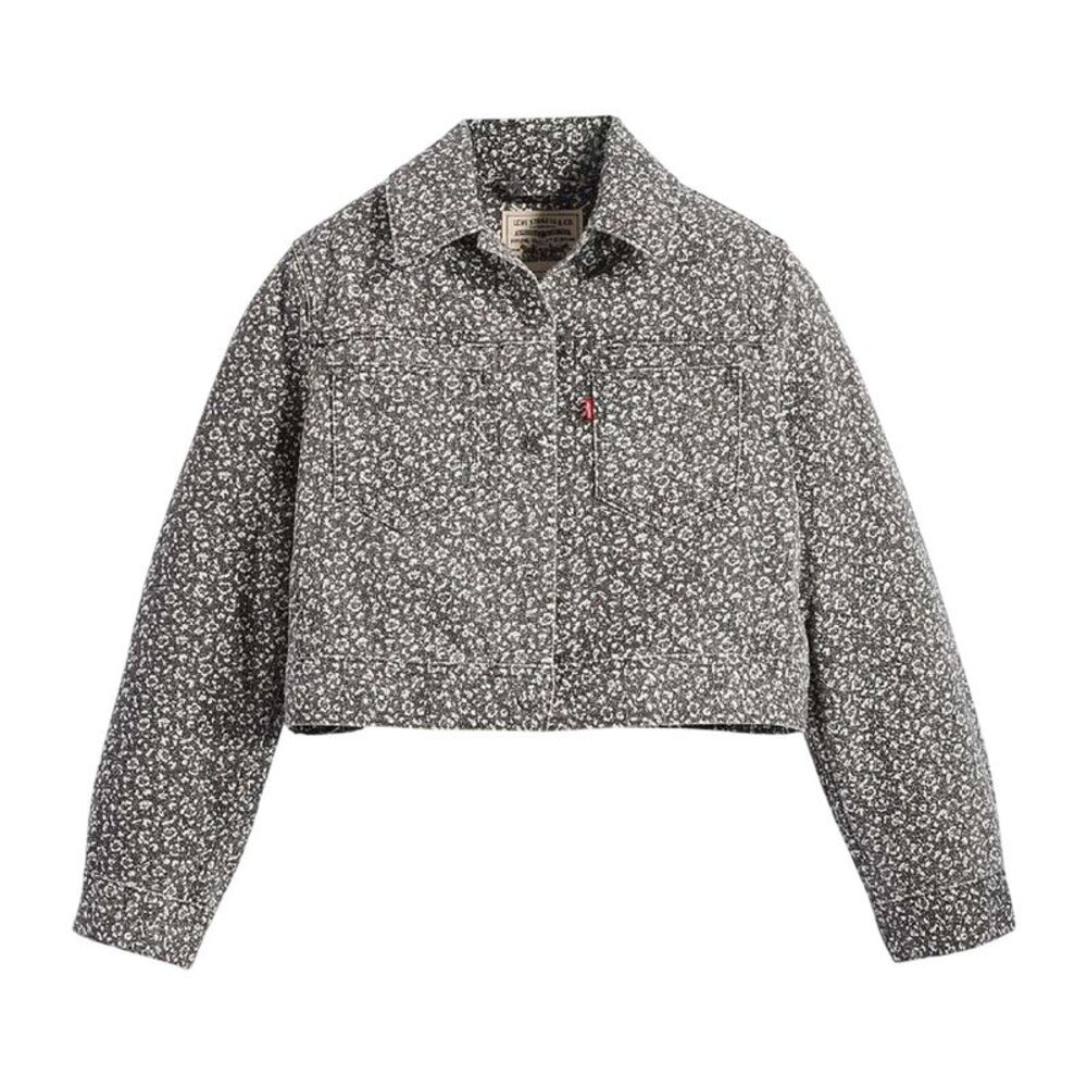 Levis Womens/Ladies Wellthread Floral Denim Jacket / Light Wash